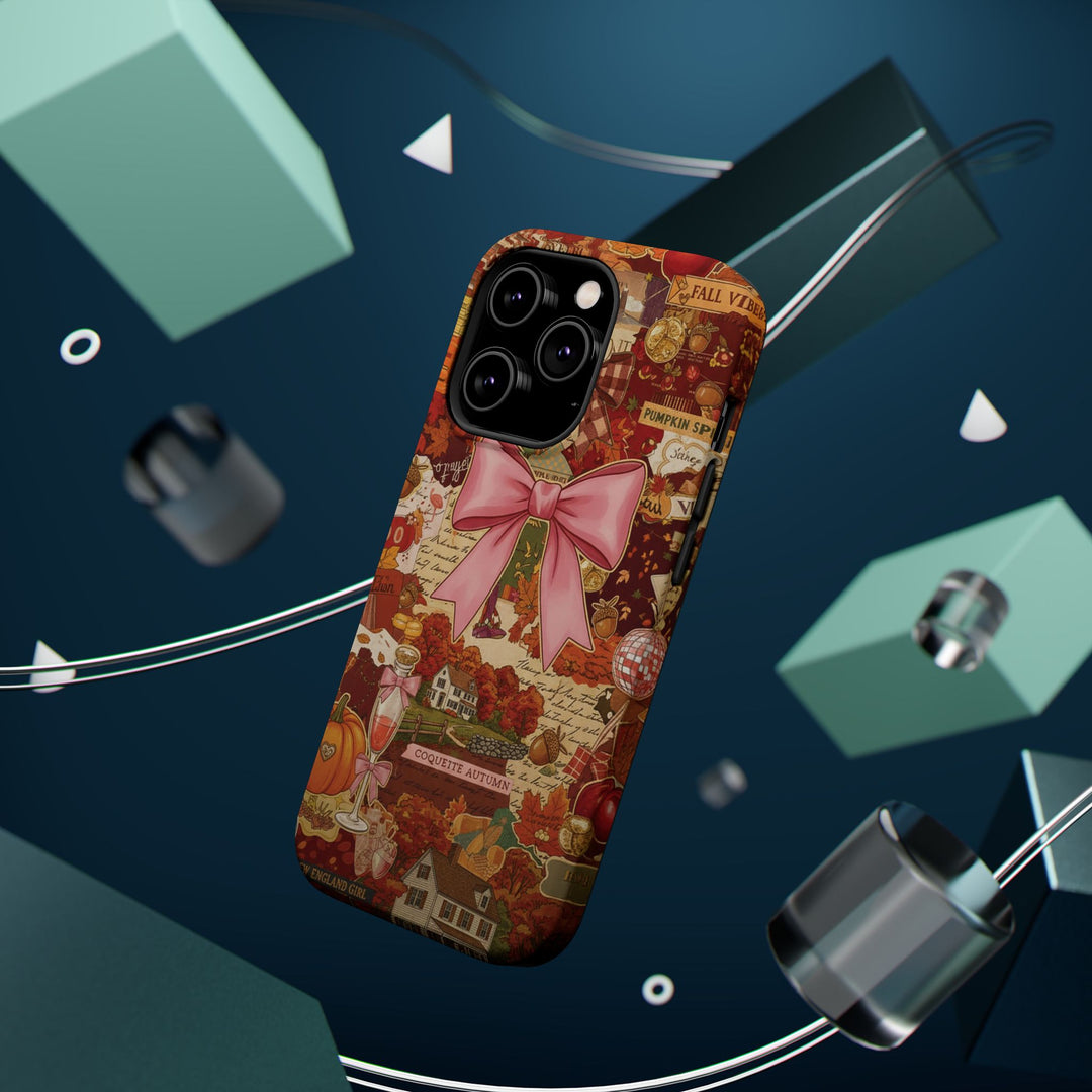 New England Fall Coquette Collage Tough Magsafe Cute Phone Cases for Iphone | iPhone 15 Pro Max Case, Iphone 14, Iphone 14 13 12 11 10 9 8 7 - Studio40ParkLane