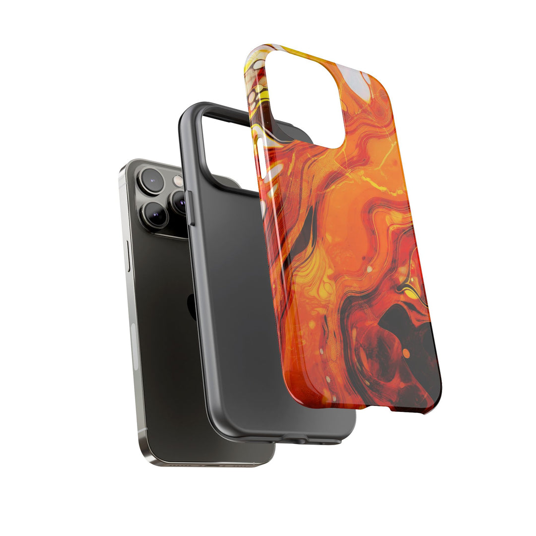 Impact Resistant, Fall Colors Marble, Cute Phone Cases for Samsung S24, S23, S22, S21, IPhone 15 pro Iphone 14 pro Iphone 13 IPhone 12 Iphone 11 - Studio40ParkLane