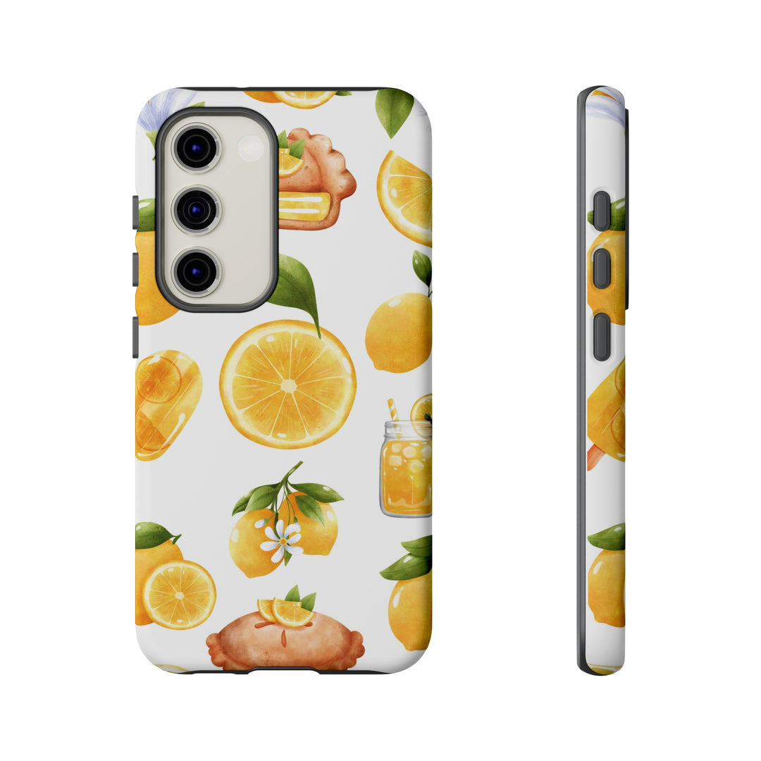 Cute Samsung Phone Case | Aesthetic Samsung Phone Case | Galaxy S23, S22, S21, S20 | Summer Fruit Lemons, Protective Phone Case - Studio40ParkLane