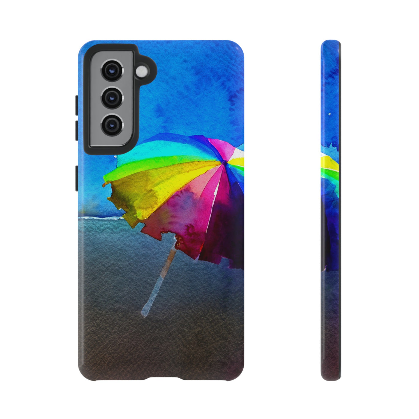 Cute Samsung Case | Cool Iphone Case | Summer Colorful Beach Parasol, Samsung S24, S23, S22, S21, IPhone 15 Case | Iphone 14 Case, Iphone 13 Case