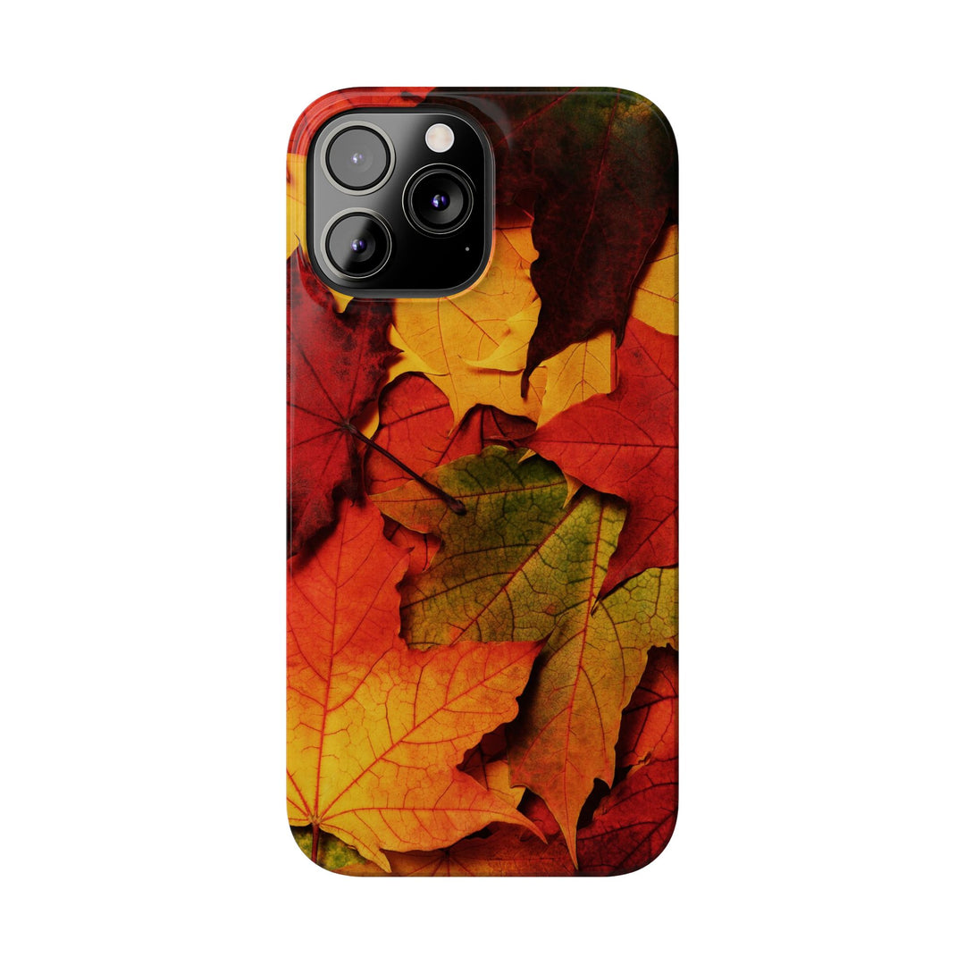 Slim Autumn Fall Leaves Gift Cute Phone Cases for Iphone 16 | iPhone 15 Case | iPhone 15 Pro Max Case, Iphone 14, Iphone 14 Pro Max, Iphone 13, Slim Mom Dad Gift - Studio40ParkLane