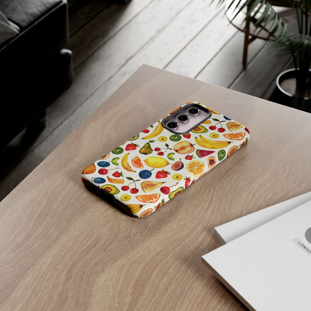 Impact Resistant, Mixed Fruits, Cute Phone Cases for Samsung S24, S23, S22, S21, IPhone 15 pro Iphone 14 pro Iphone 13 IPhone 12 Iphone 11 - Studio40ParkLane