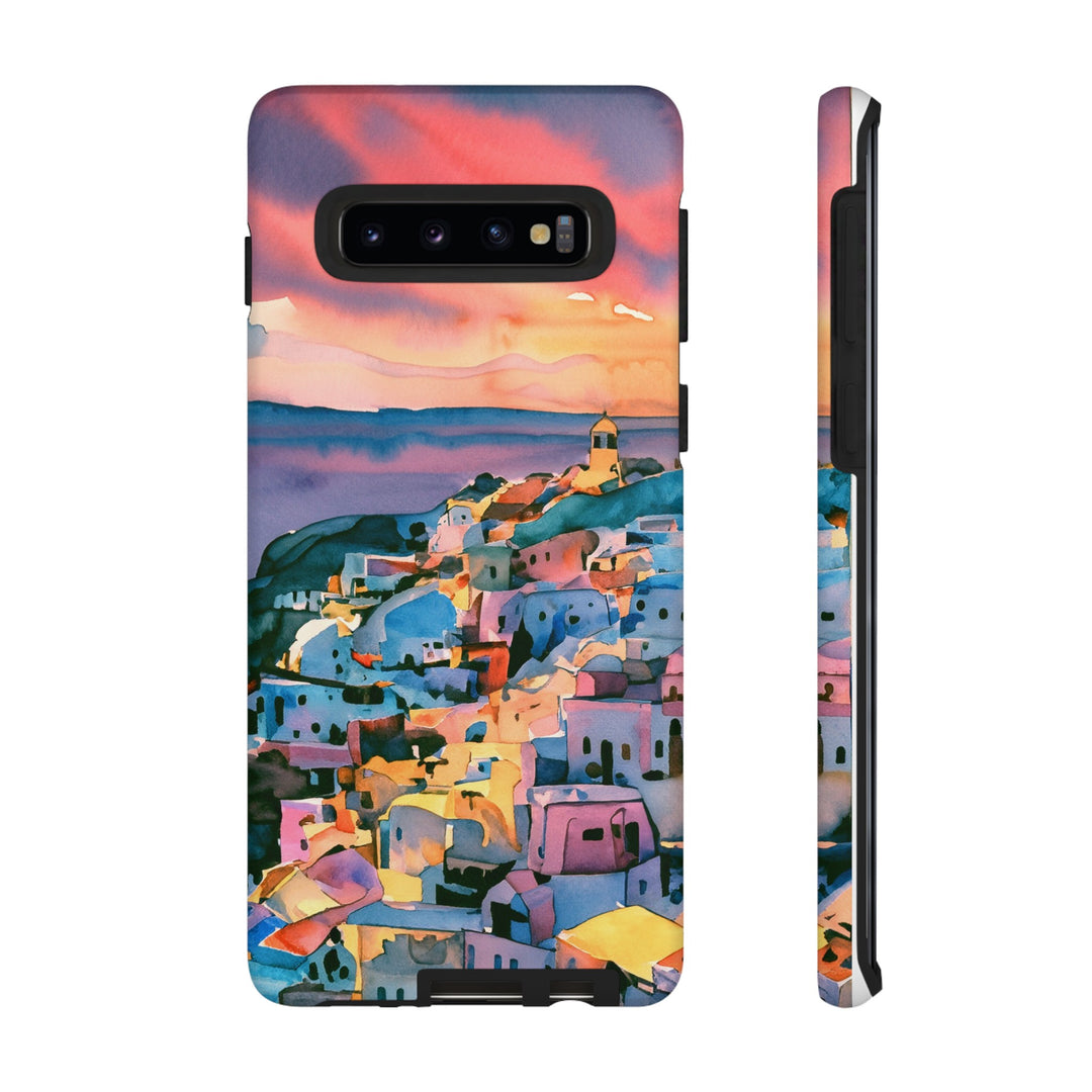 Impact Resistant, Greek Sunset, Cute Phone Cases for Samsung S24, S23, S22, S21, IPhone 15 pro Iphone 14 pro Iphone 13 IPhone 12 Iphone 11 - Studio40ParkLane