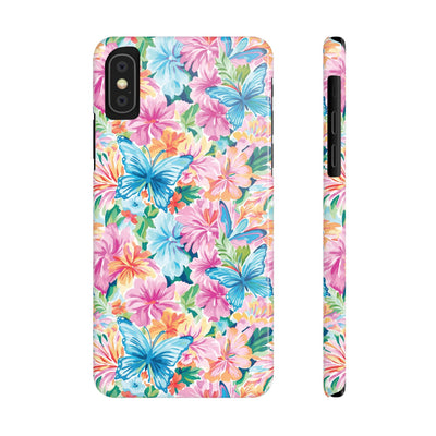 Slim Butterflies Flowers Gift for Her Cute Phone Cases for Iphone 16 Pro Max | iPhone 15 Case | iPhone 15 Pro Max Case, Iphone 14, 13, 12, 11, 10, 8, 7