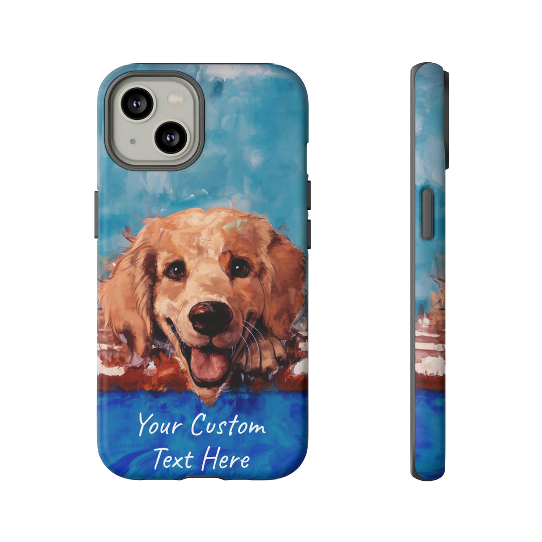 Personalize this Cute IPhone Case | Golden Retriever Dog iPhone Case, iPhone 15 Case | iPhone 15 Case, Iphone 14 Case, Iphone 14 Pro Max Case - Studio40ParkLane