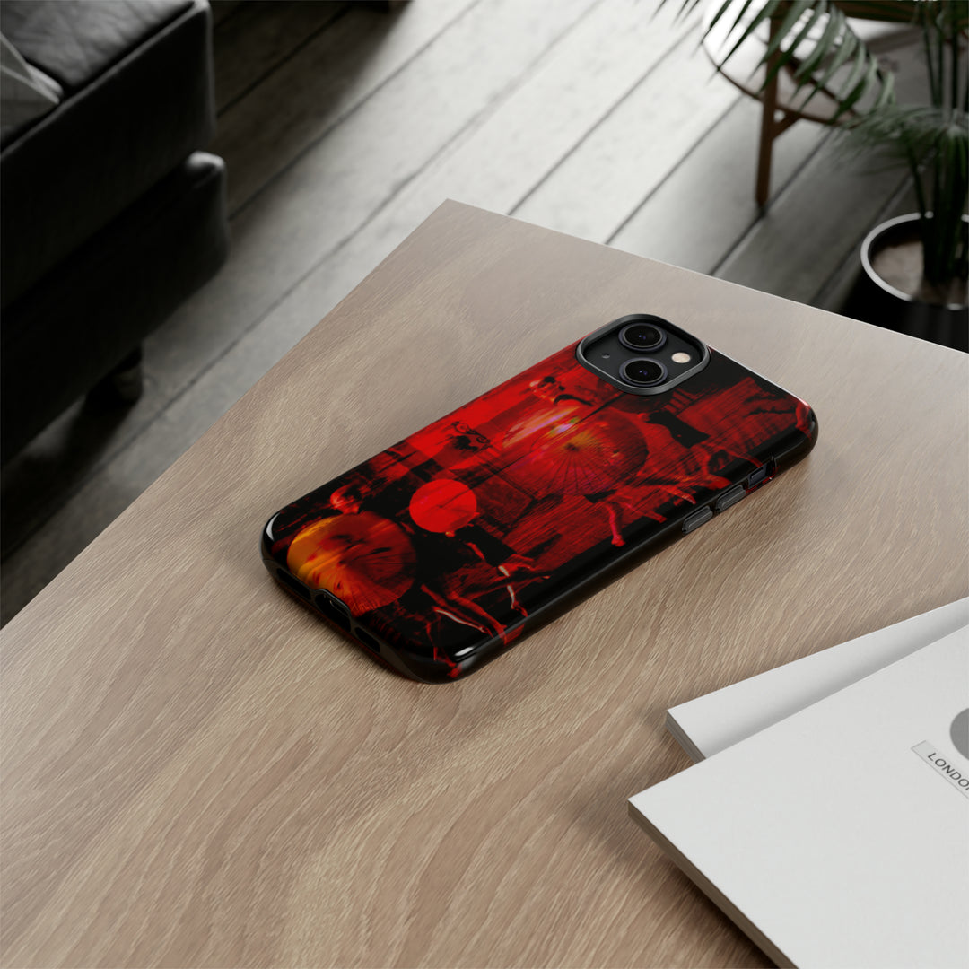 Cute IPhone Case | iPhone 15 Case | iPhone 15 Pro Max Case, Iphone 14 Case, Iphone 14 Pro Max Case IPhone Case for Art Lovers, Sunset Dance Red - Studio40ParkLane