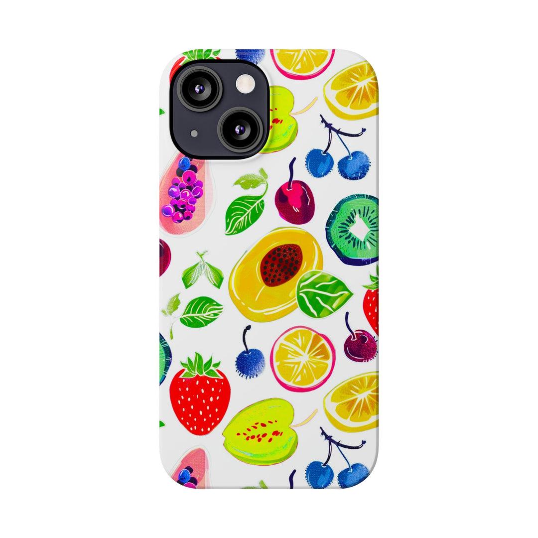 Slim Cute Phone Cases for Iphone | iPhone 15 Case | iPhone 15 Pro Max Case, Iphone 14, Iphone 14 Pro Max, Iphone 13, Summer Fruit Mix - Studio40ParkLane