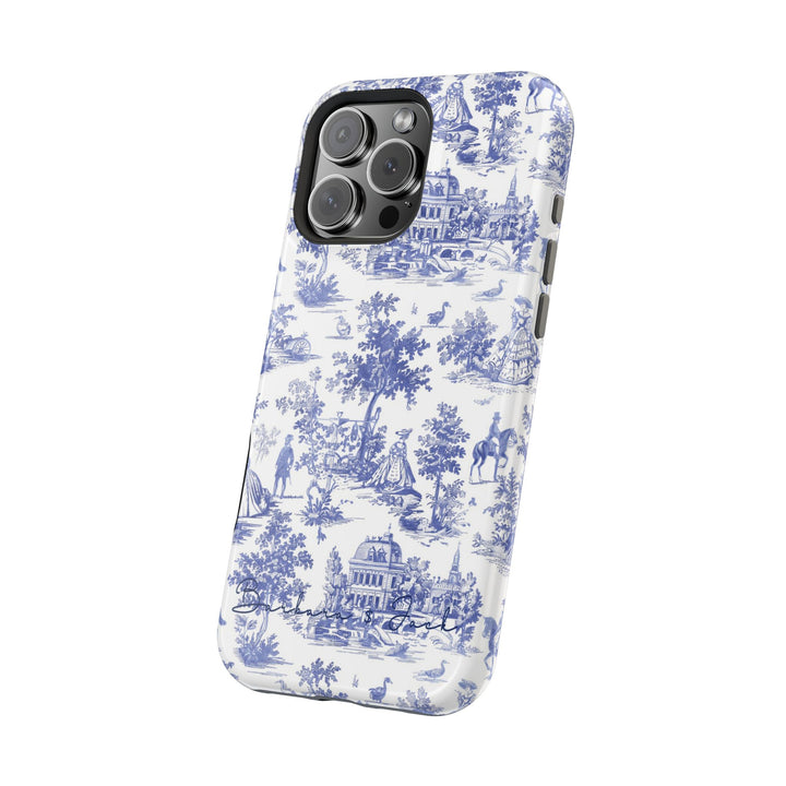 Magsafe French Toile Personalized Initial Custom Gift Cute Phone Cases for Iphone 16 Pro Max | iPhone 15, Pro Max Case, Iphone 14, 13, 12, 11, 10 - Studio40ParkLane