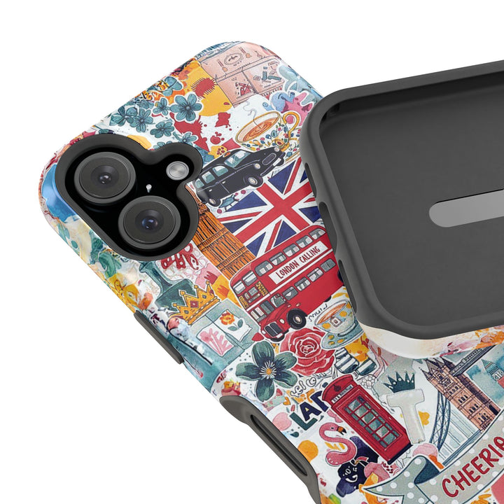 London England Coquette Collage Tough Magsafe Cute Phone Cases for Iphone | iPhone 17 Pro Max Case, Iphone 16, Iphone 15 14 13 12 11 10 9 - Studio40ParkLane