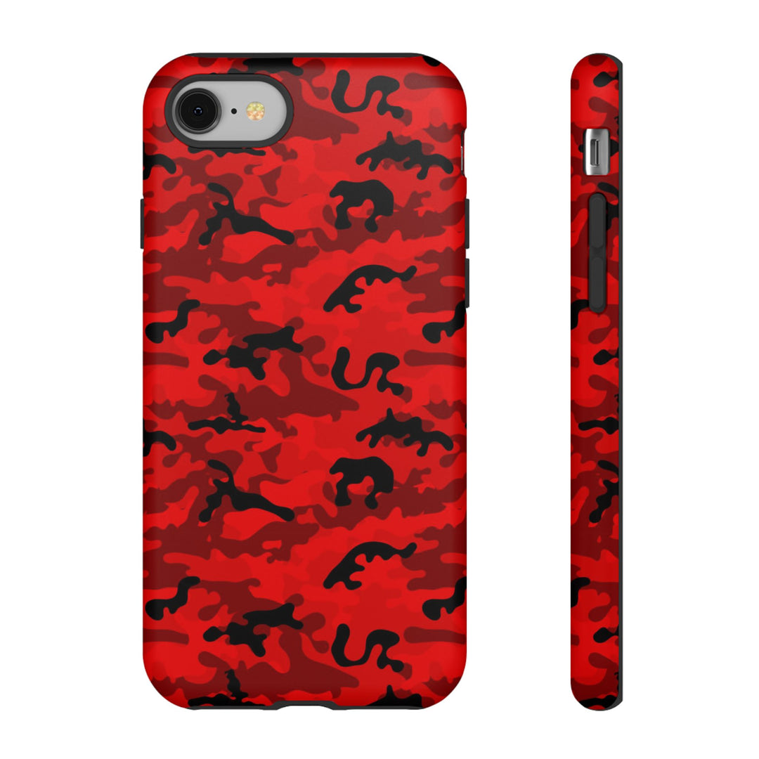 Impact Resistant, Red Camo Camouflage, Cute Phone Cases for Samsung S24, S23, S22, S21, IPhone 15 pro Iphone 14 pro Iphone 13 IPhone 12 Iphone 11 - Studio40ParkLane