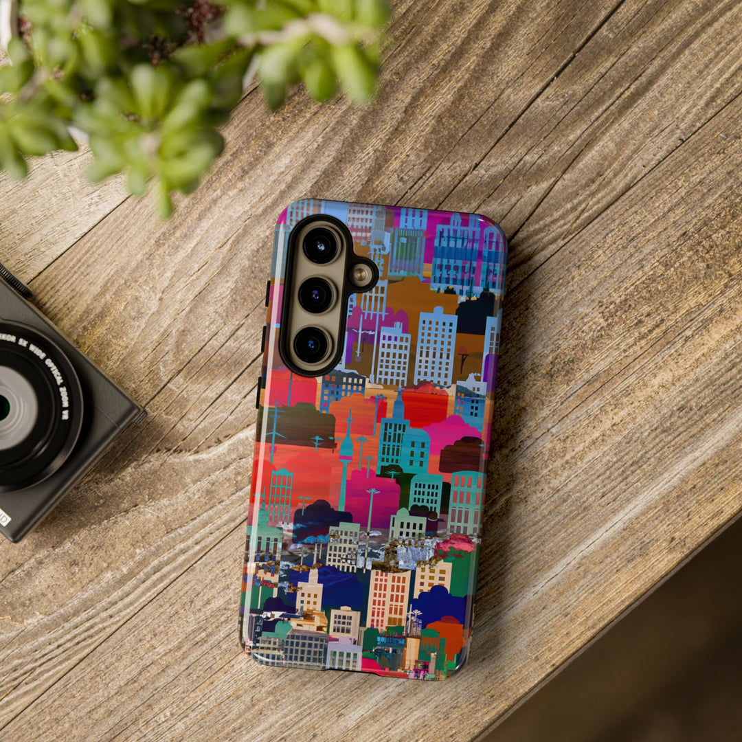 Cute Samsung Case | Cool Iphone Case | Summer City Skyline, Samsung S24, S23, S22, S21, IPhone 15 Case | Iphone 14 Case, Iphone 13 Case - Studio40ParkLane