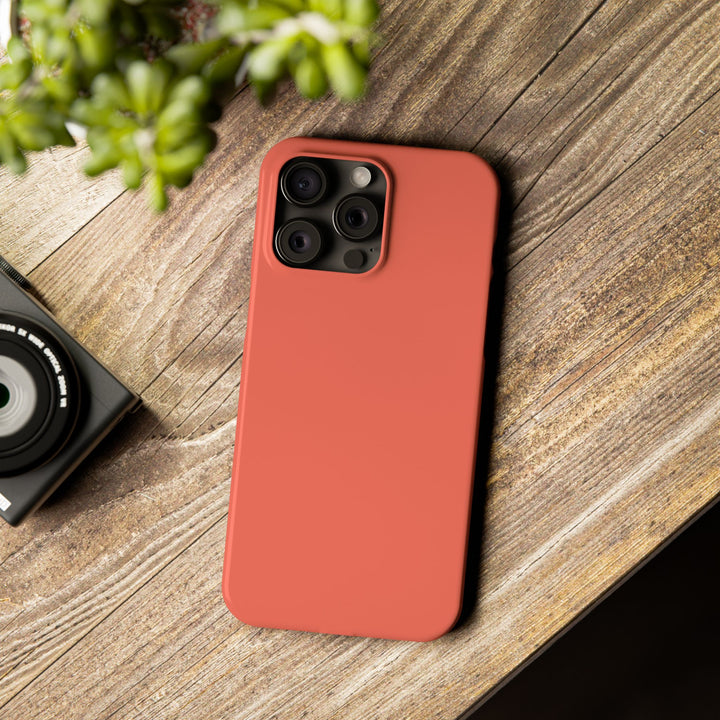 Slim Coral pink Gift for Her Aesthetic Cute Phone Case for Iphone 16 - | iPhone 15 Pro Max Case | iPhone 14 Case 13 12 11 10 9 8 7 - Studio40ParkLane