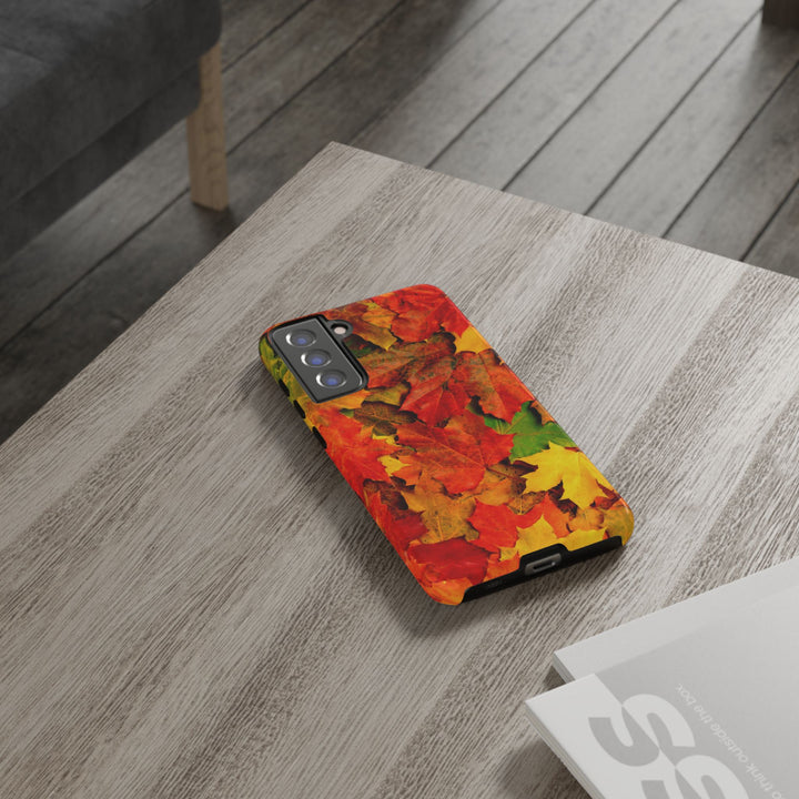 Fall Leaves Impact Resistant, Cute Phone Cases for Samsung S24, S23, S22, S21, IPhone 15 pro Iphone 14 pro Iphone 13 IPhone 12 Iphone 11 - Studio40ParkLane