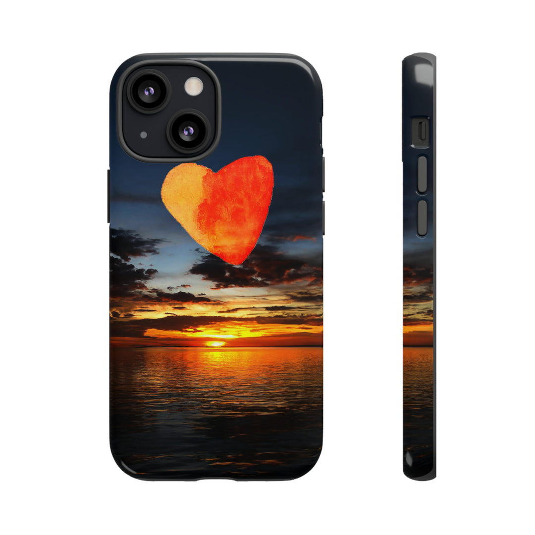 Cute IPhone Case | Rising Heart Love Sunset, iPhone 15 Case | iPhone 15 Pro Case, Iphone 14 Case, Iphone 14 Pro Max Case - Studio40ParkLane
