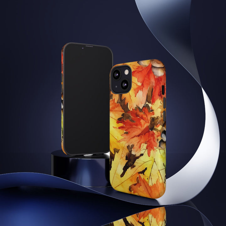 Impact Resistant, Fall Leaves, Cute Phone Cases for Samsung S24, S23, S22, S21, IPhone 15 pro Iphone 14 pro Iphone 13 IPhone 12 Iphone 11 - Studio40ParkLane