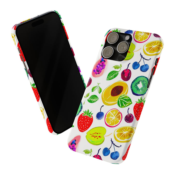Slim Cute Phone Cases for Iphone | iPhone 15 Case | iPhone 15 Pro Max Case, Iphone 14, Iphone 14 Pro Max, Iphone 13, Summer Fruit Mix - Studio40ParkLane