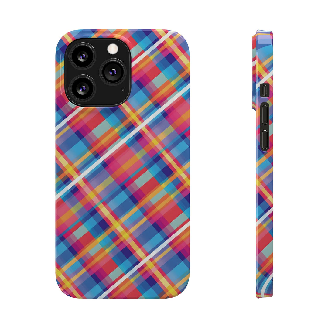 Slim Checkered Plaid Gift for Her Cute Phone Cases for Iphone 16 Pro Max | iPhone 15 Case | iPhone 15 Pro Max Case, Iphone 14, 13, 12, 11, 10, 8, 7 - Studio40ParkLane