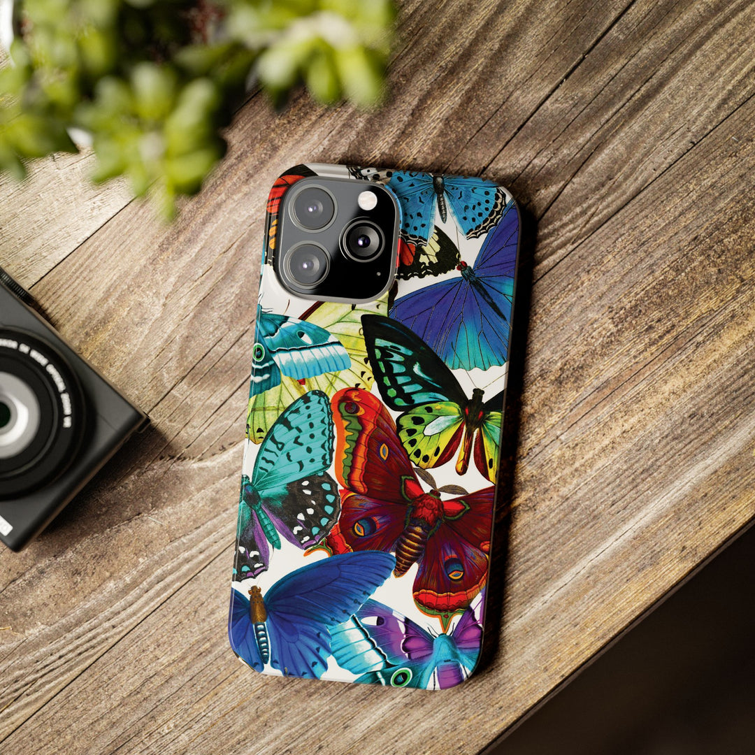 Slim Bright Butterflies Gift for Her Cute Phone Cases for Iphone 16 Pro Max | iPhone 15 Case | iPhone 15 Pro Max Case, Iphone 14, Iphone 14 Pro Max, Iphone 13 12 11 8 7 - Studio40ParkLane
