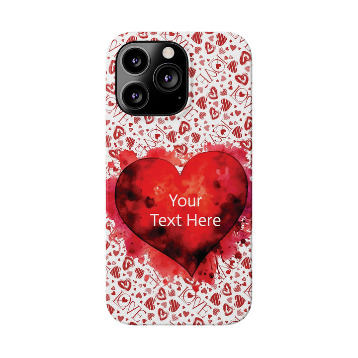 Slim Cute Phone Cases for Iphone - | iPhone 15 Case | iPhone 15 Pro Max Case, Iphone 14 Case, Iphone 14 Pro Max, Iphone 13, Valentine Hearts Love - Studio40ParkLane
