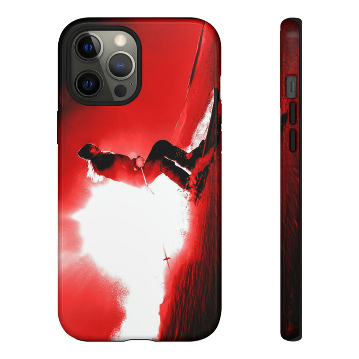 Cute IPhone Case | iPhone 15 Case | iPhone 15 Pro Max Case, Iphone 14 Case, Iphone 14 Pro Max Case IPhone Case for Art Lovers - Red Skier - Studio40ParkLane