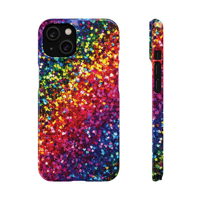 Snap Non-Glitter Muted Color Play on "Faux" Glitter Effect Cute Phone Cases for Samsung and Iphone, 16, 15, 14, S24, S23, S22, S21, S20, Plus and Ultra