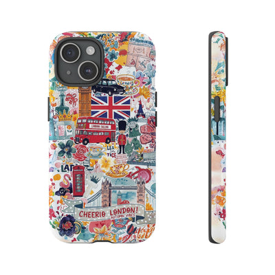 London England Coquette Collage Tough Premium Phone Case - For iPhone 17 Pro Max iPhone 16 Pro iPhone 15 Iphone 14 Plus 13 Pro 12 11 10 XR - Studio40ParkLane