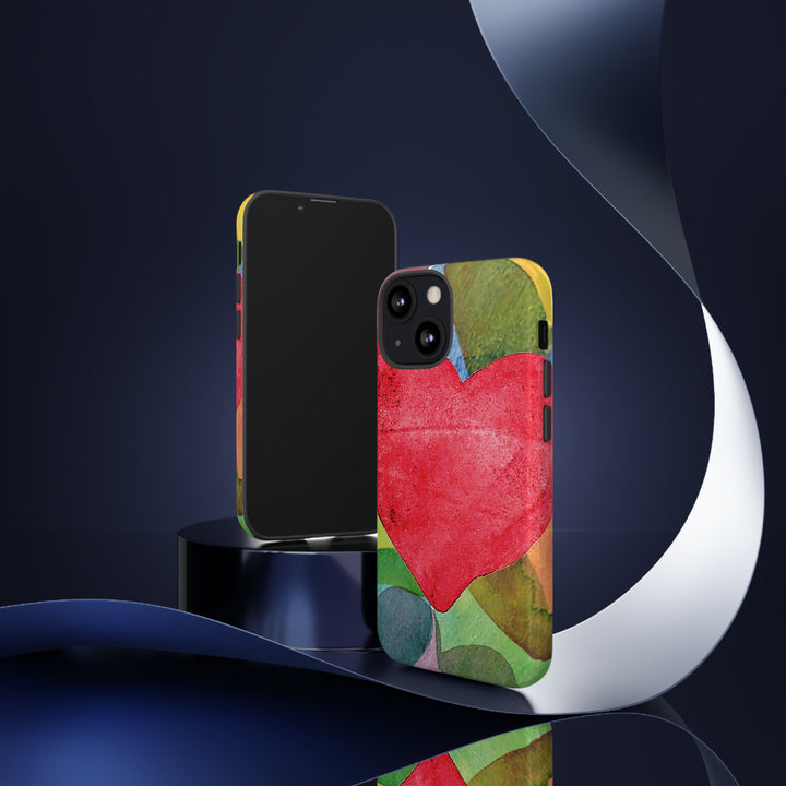 Cute IPhone Case | iPhone 15 Case | iPhone 15 Pro Max Case, Iphone 14 Case, Iphone 14 Pro Max Case IPhone Case for Art Lovers, Red Heart - Studio40ParkLane