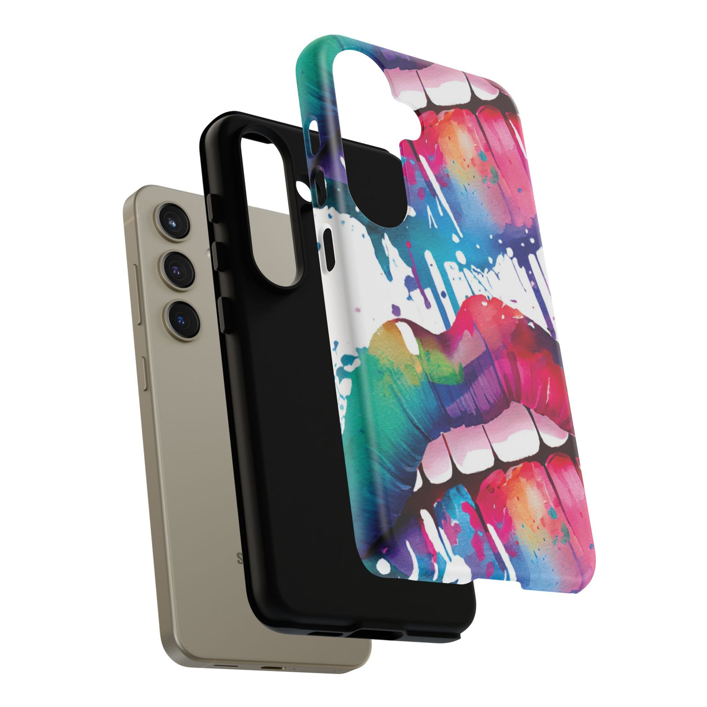 Impact Resistant, Simply Smile Lips, Cute Phone Cases for Samsung S24, S23, S22, S21, IPhone 15 pro Iphone 14 pro Iphone 13 IPhone 12 Iphone 11