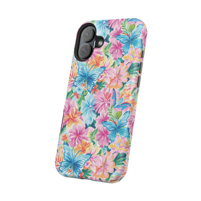 Butterflies Flowers Magsafe Cute Phone Case for Iphone Gift for Her, iPhone 16 Case iPhone 15 Pro Max Case, Iphone 14, Iphone 14 Pro Max, 13, 12