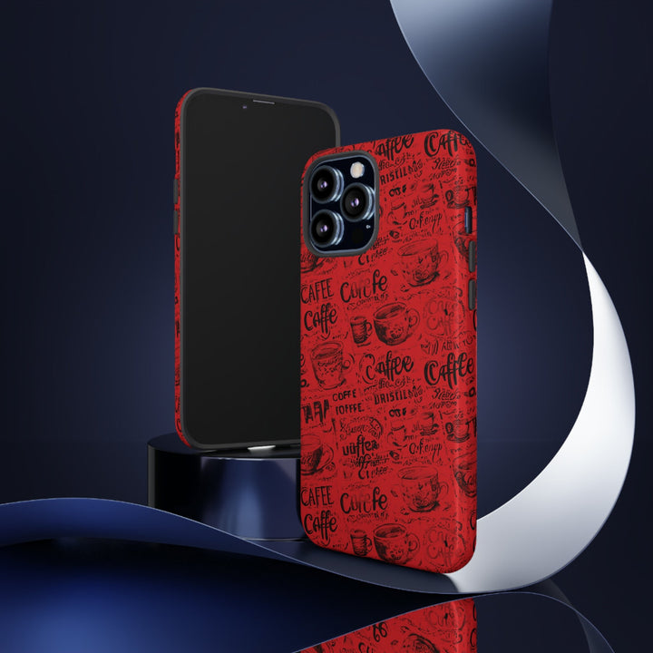 Cute IPhone Case | Red Black Coffee, iPhone 15 Case | iPhone 15 Pro Case, Iphone 14 Case, Iphone 14 Pro Max Case, Protective Iphone Case - Studio40ParkLane
