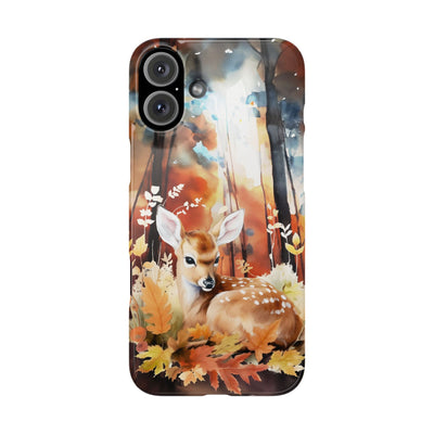 Slim Fall Autumn Forest Deer Gift for Her Cute Phone Cases for Iphone 16 | iPhone 15 Case | iPhone 15 Pro Max Case, Iphone 14, Iphone 14 Pro Max, Iphone 13, Slim