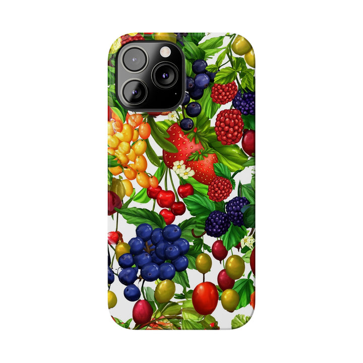 Slim Cute Phone Cases for Iphone - | iPhone 15 Case | iPhone 15 Pro Max Case, Iphone 14 Case, Iphone 14 Pro Max, Iphone 13, Summer Mixed Fruit - Studio40ParkLane