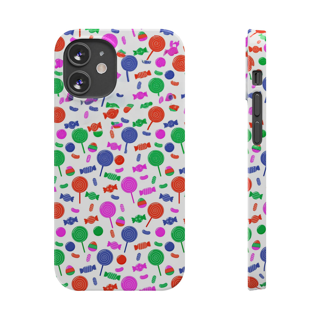 Slim Cute Phone Cases for Iphone - | iPhone 15 Case | iPhone 15 Pro Max Case, Iphone 14 Case, Iphone 14 Pro Max, Iphone 13, Summer Lollipops Red - Studio40ParkLane