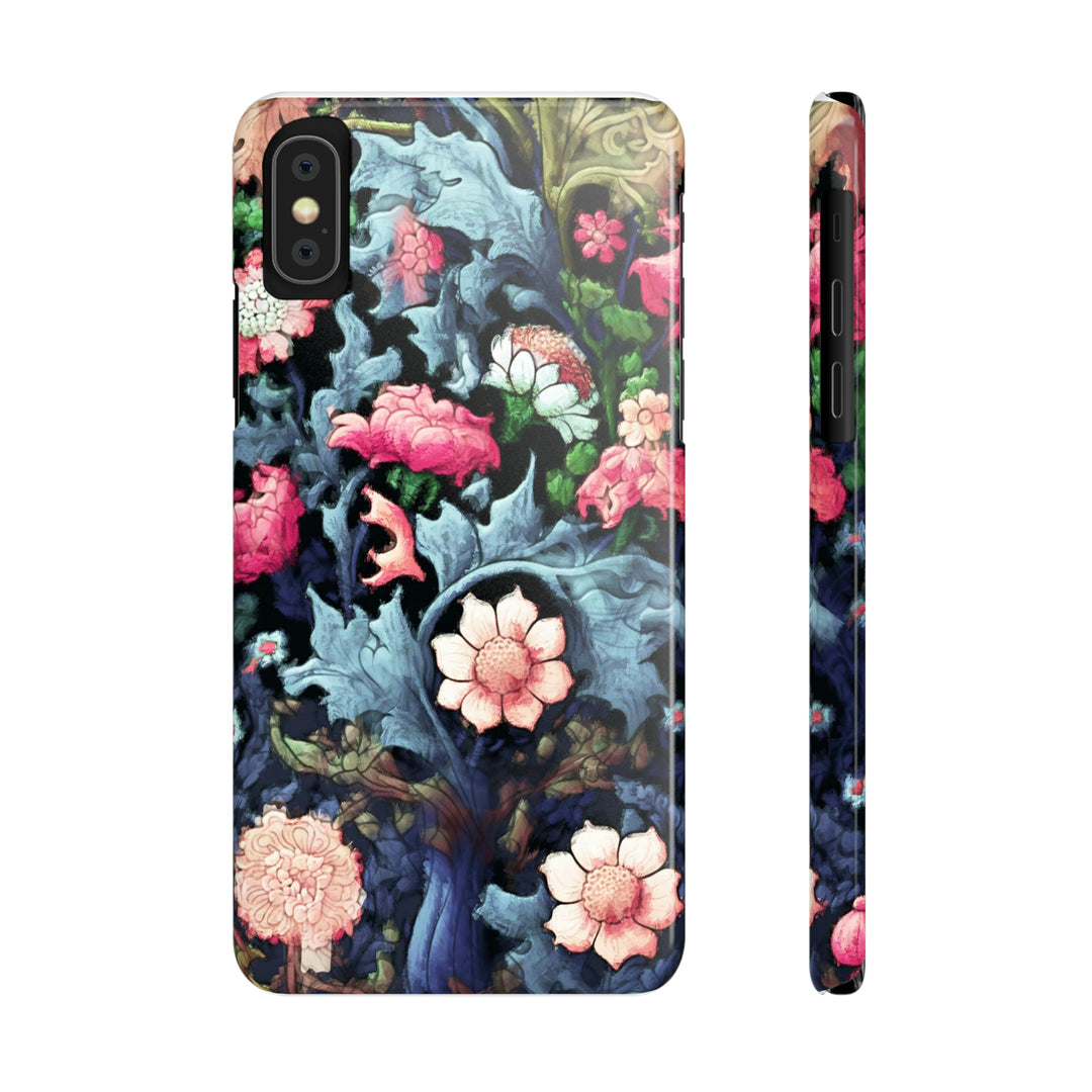 Slim Cute Phone Cases for Iphone - | iPhone 15 Case | iPhone 15 Pro Max Case, Iphone 14 Case, Iphone 14 Pro Max, Iphone 13, Flowers Scene - Studio40ParkLane