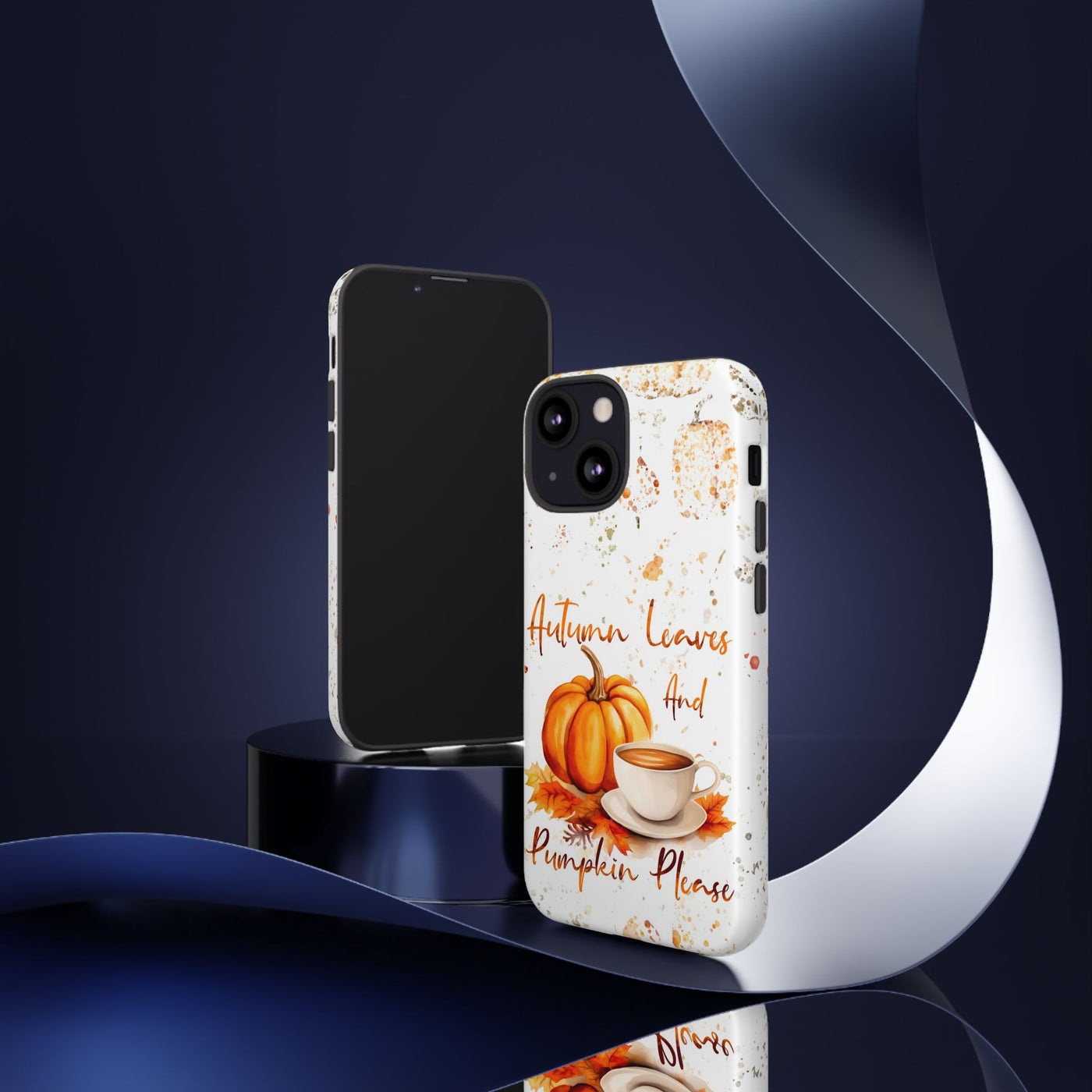 Impact Resistant, Fall Leaves Pumpkin Pie, Cute Phone Cases for Samsung S24, S23, S22, S21, IPhone 15 pro Iphone 14 pro Iphone 13 IPhone 12 Iphone 11