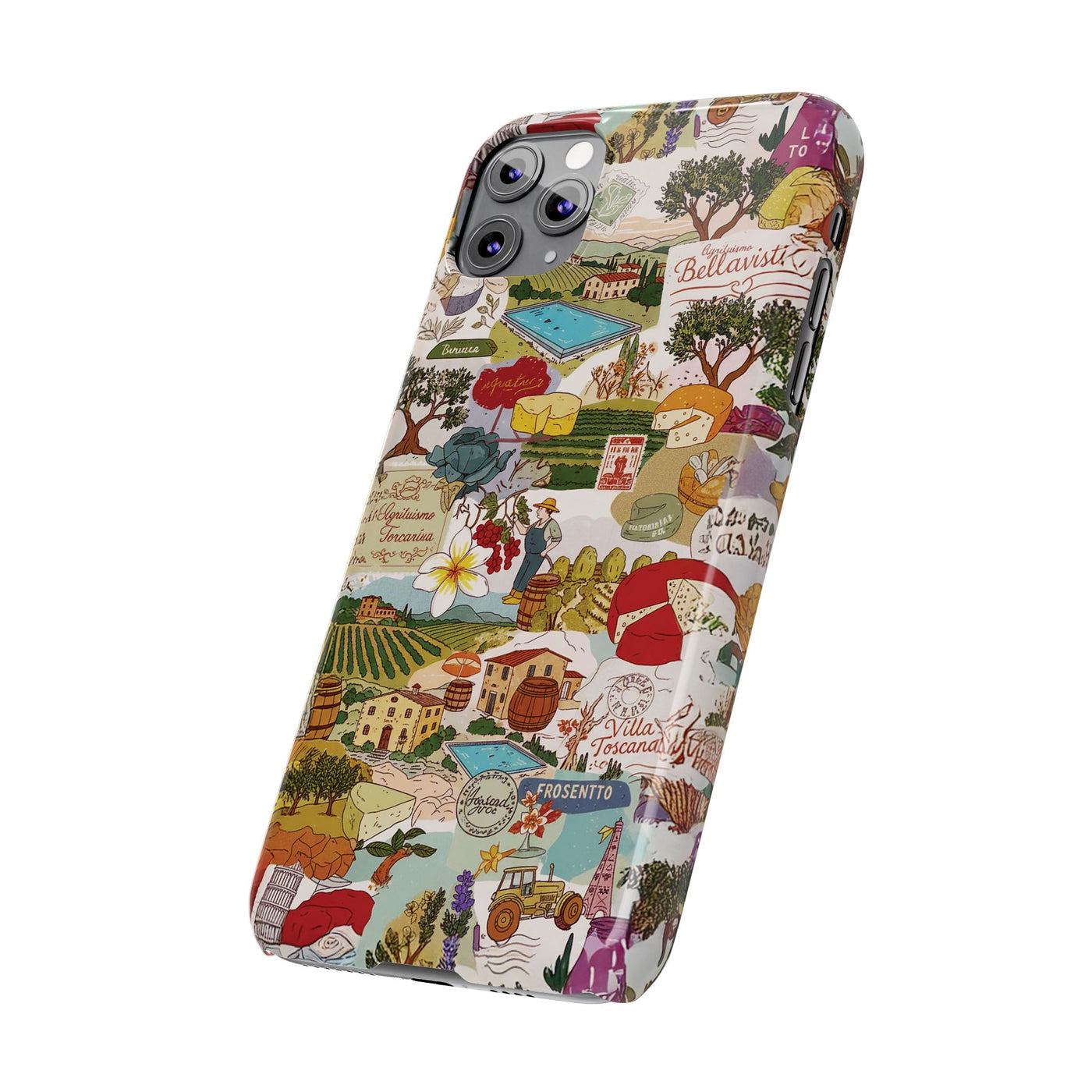 Slim Italy Tuscany Coquette Collage Cute Phone Case for Iphone 17 - | iPhone 16 Pro Max Case | iPhone 15 Case Iphone 14 13 12 11 10 9 8 7 - Studio40ParkLane