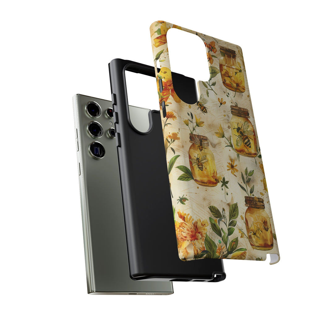 Impact Resistant, Honey Bees, Cute Phone Cases for Samsung S24, S23, S22, S21, IPhone 15 pro Iphone 14 pro Iphone 13 IPhone 12 Iphone 11 - Studio40ParkLane