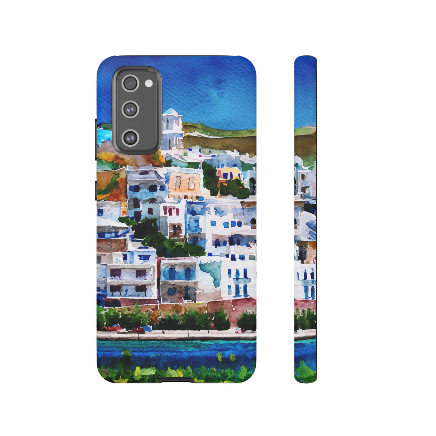 Impact Resistant, Greece House, Cute Phone Cases for Samsung S24, S23, S22, S21, IPhone 15 pro Iphone 14 pro Iphone 13 IPhone 12 Iphone 11