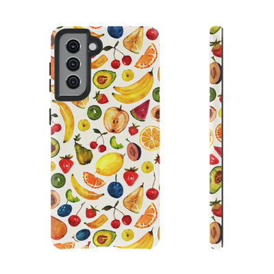 Impact Resistant, Mixed Fruits, Cute Phone Cases for Samsung S24, S23, S22, S21, IPhone 15 pro Iphone 14 pro Iphone 13 IPhone 12 Iphone 11