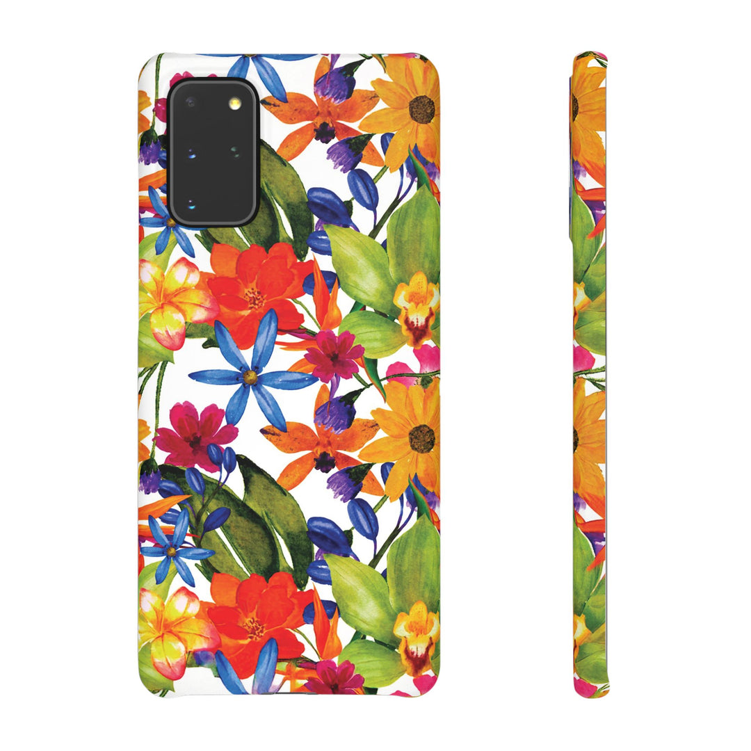 Sleek Snap Colorful Flowers Cute Phone Case for iPhone 16 15 14 13 12 11 X Xs Max Xr Pro Plus Samsung Galaxy S24 S23 S22 S21 S20 Note Ultra