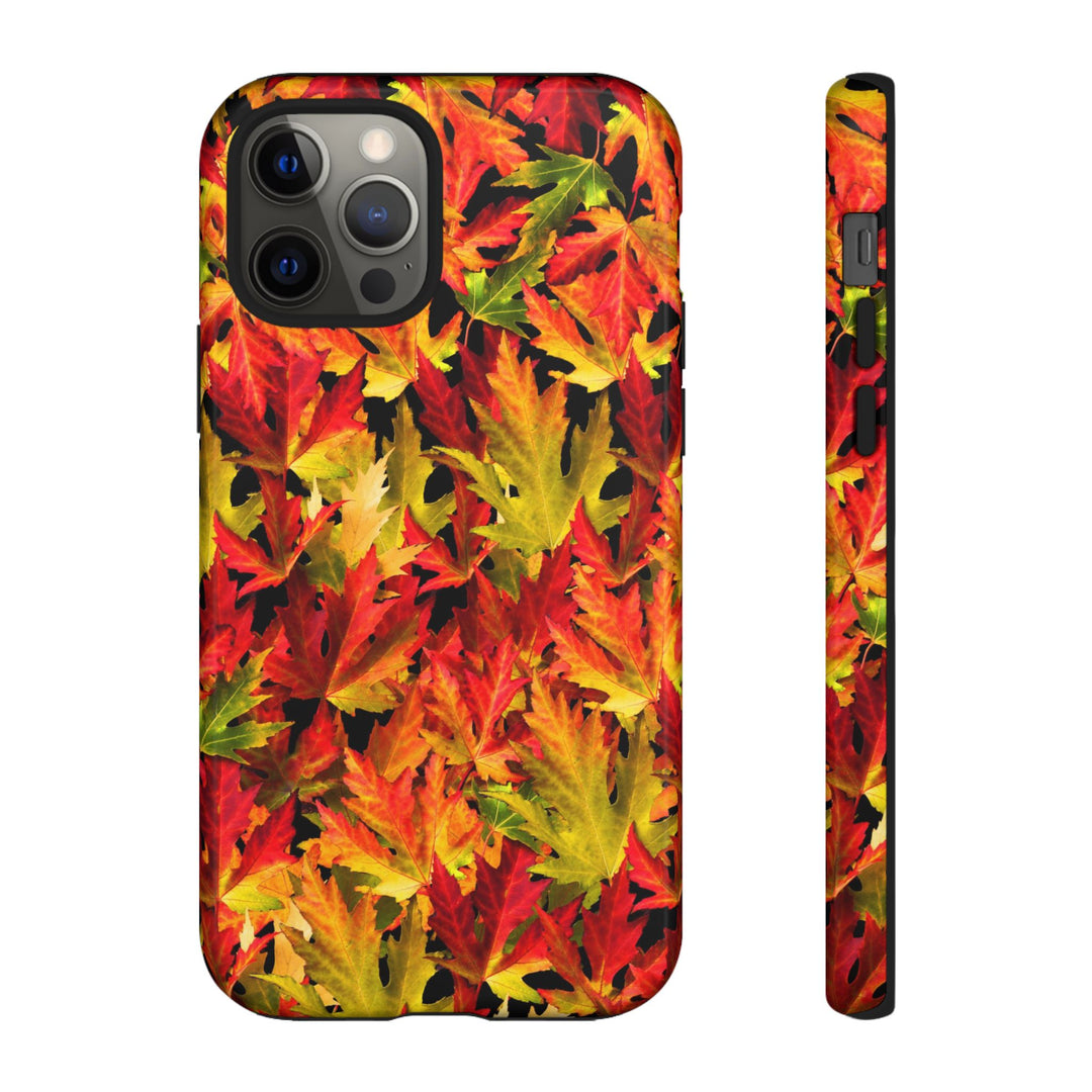 Fall Leaves Impact Resistant, Cute Phone Cases for Samsung S24, S23, S22, S21, IPhone 15 pro Iphone 14 pro Iphone 13 IPhone 12 Iphone 11 - Studio40ParkLane