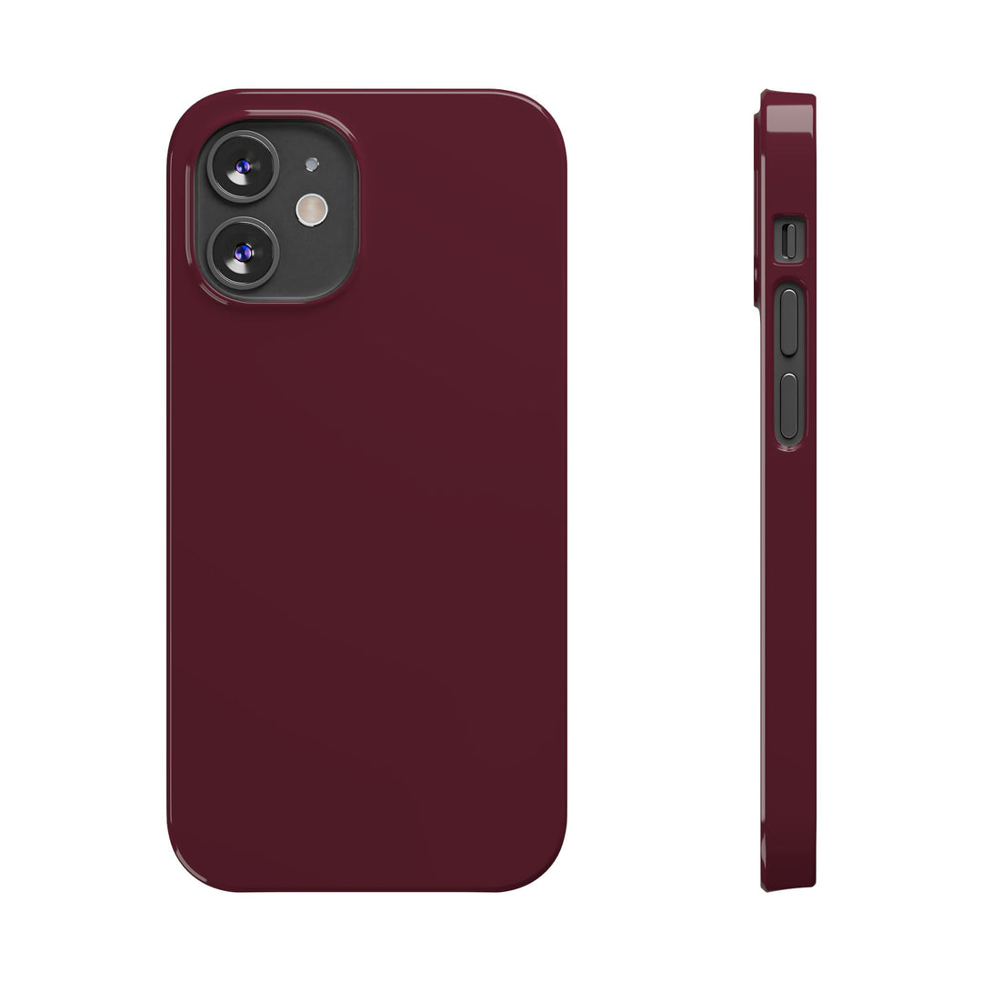 Slim Burgundy Maroon Gift for Her Aesthetic Cute Phone Case for Iphone 16 - | iPhone 15 Pro Max Case | iPhone 14 Case 13 12 11 10 9 8 7 - Studio40ParkLane