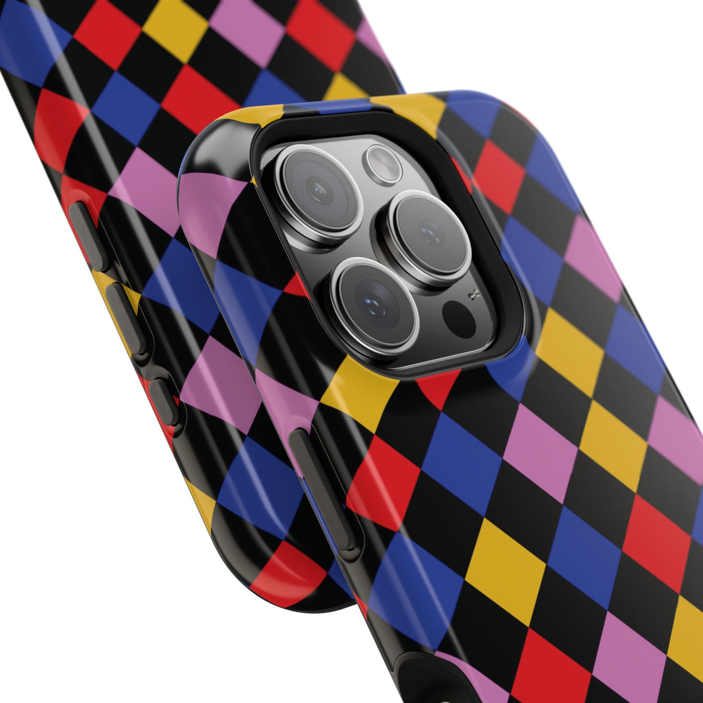 Aesthetic Colorful Checkerboard Tough Magsafe Phone Case - For iPhone 17 Pro Max iPhone 16 Pro iPhone 15 Iphone 14 Plus 13 Pro 12 11 Gift - Studio40ParkLane