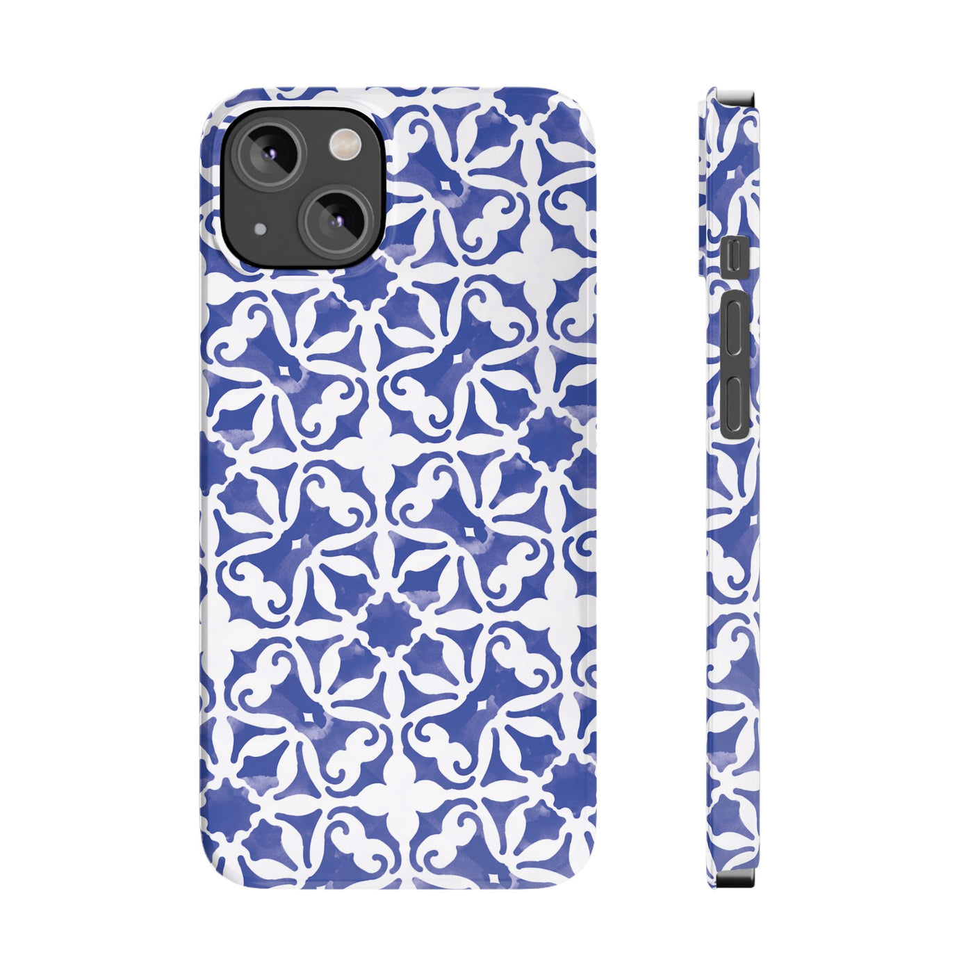 Slim Blue Mosaic Gift for Her Cute Phone Cases for Iphone 16 Case | iPhone 15 Case | iPhone 15 Pro Max Case, Iphone 14, Iphone 14 Pro Max, Iphone 13, 11,10,8,7