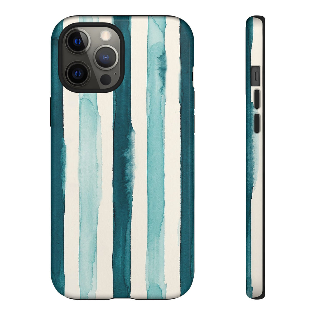 Tough Cute Green Stripes Phone Case, for IPhone 17 Pro Max | Iphone 17 Air, Iphone 16, IPhone 15, 14 13 12, Samsung Galaxy S26, S25, S24, S23