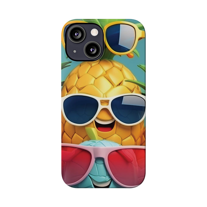 Slim Cute Phone Cases for Iphone - | iPhone 15 Case | iPhone 15 Pro Max Case, Iphone 14 Case, Iphone 14 Pro Max, Iphone 13, Summer Pineapple Fruit - Studio40ParkLane