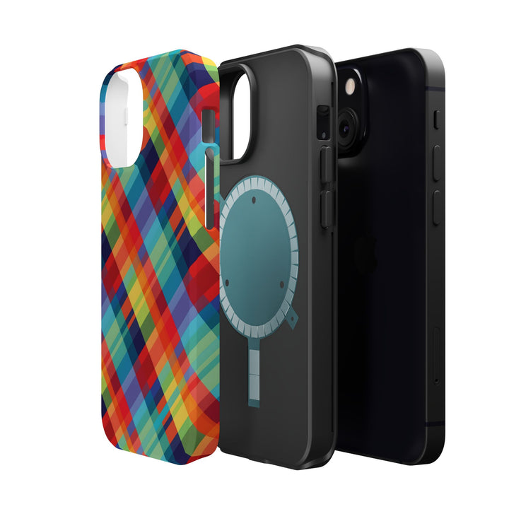 Checkered Plaid Magsafe Gift for Her Cute Phone Case for Iphone, | iPhone 16 | iPhone 15 Pro Max, Iphone 14 Pro Max, 13 12 11 10 9 8 7 - Studio40ParkLane
