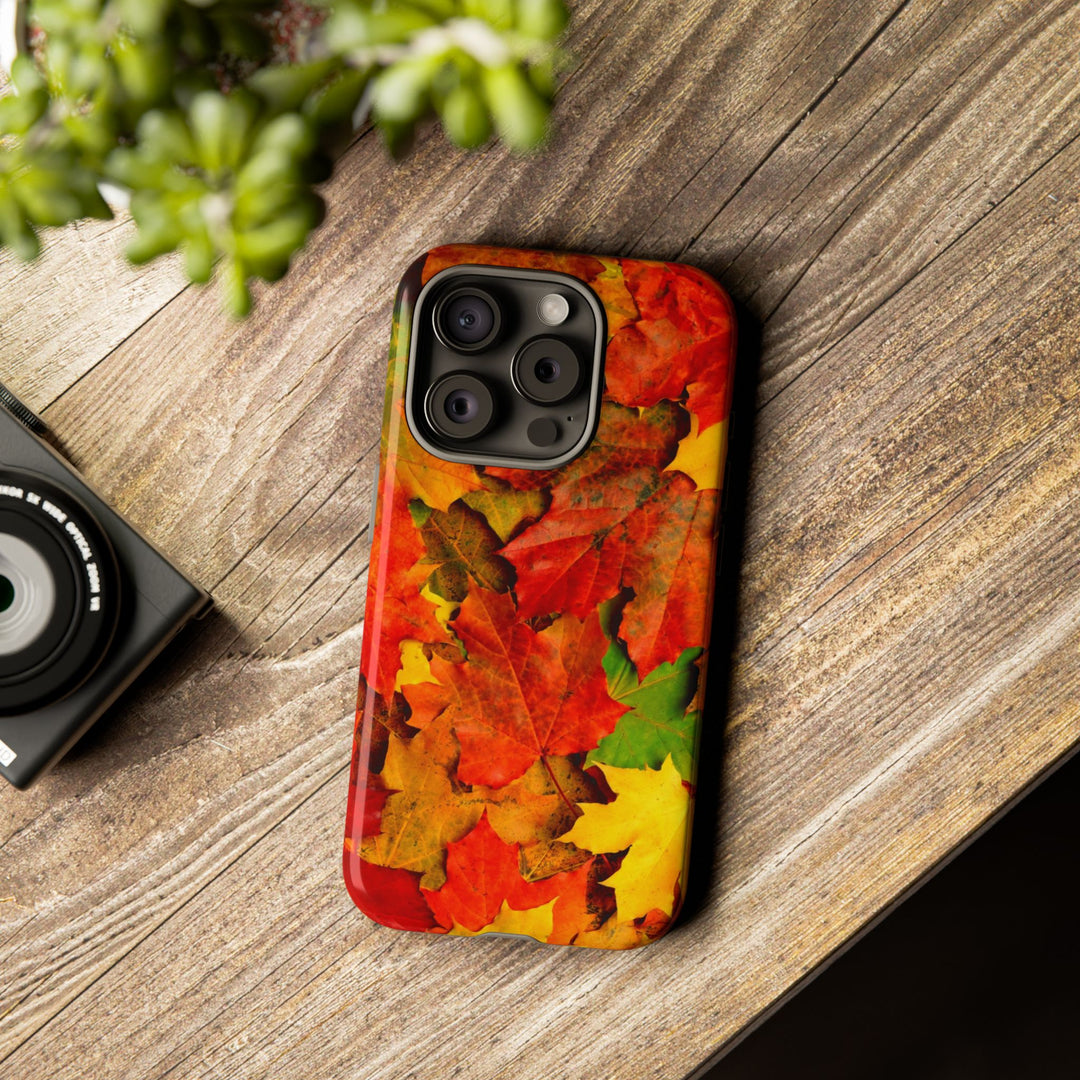 Fall Leaves Impact Resistant, Cute Phone Cases for Samsung S24, S23, S22, S21, IPhone 15 pro Iphone 14 pro Iphone 13 IPhone 12 Iphone 11 - Studio40ParkLane