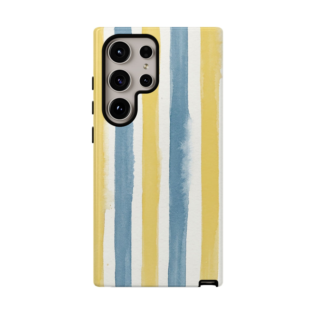Tough Cute Yellow Stripes Phone Case, for IPhone 17 Pro Max | Iphone 17 Air, Iphone 16, IPhone 15, 14 13 12, Samsung Galaxy S26, S25, S24, S23 - Studio40ParkLane