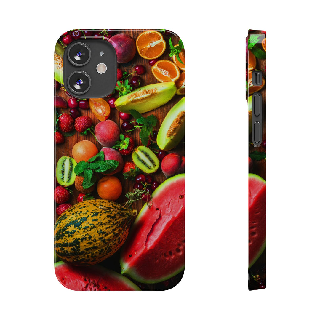 Slim Fall Fruit Collage Phone Cases for Iphone 16 | iPhone 15 Case | iPhone 15 Pro Max Case, Iphone 14, Iphone 14 Pro Max, Iphone 13, Slim Mom Dad Gift - Studio40ParkLane